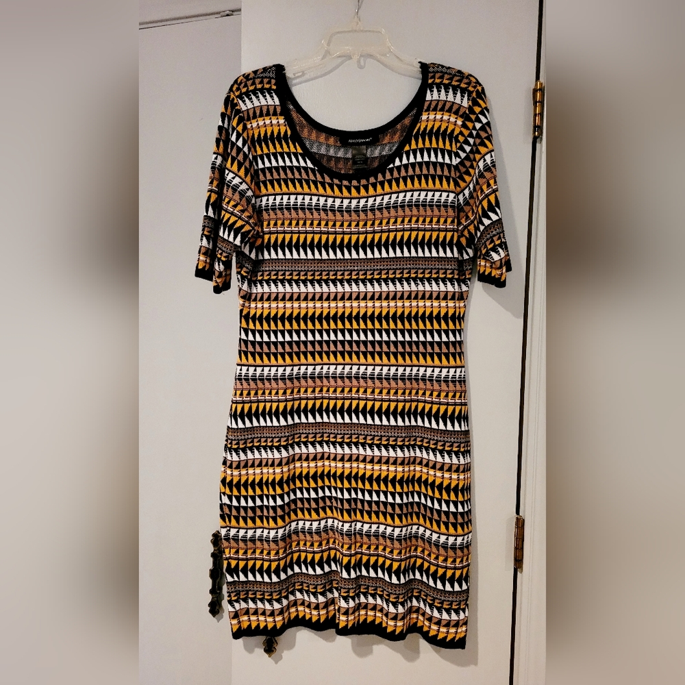 Ashley Stewart Knit Tribal Print Dress